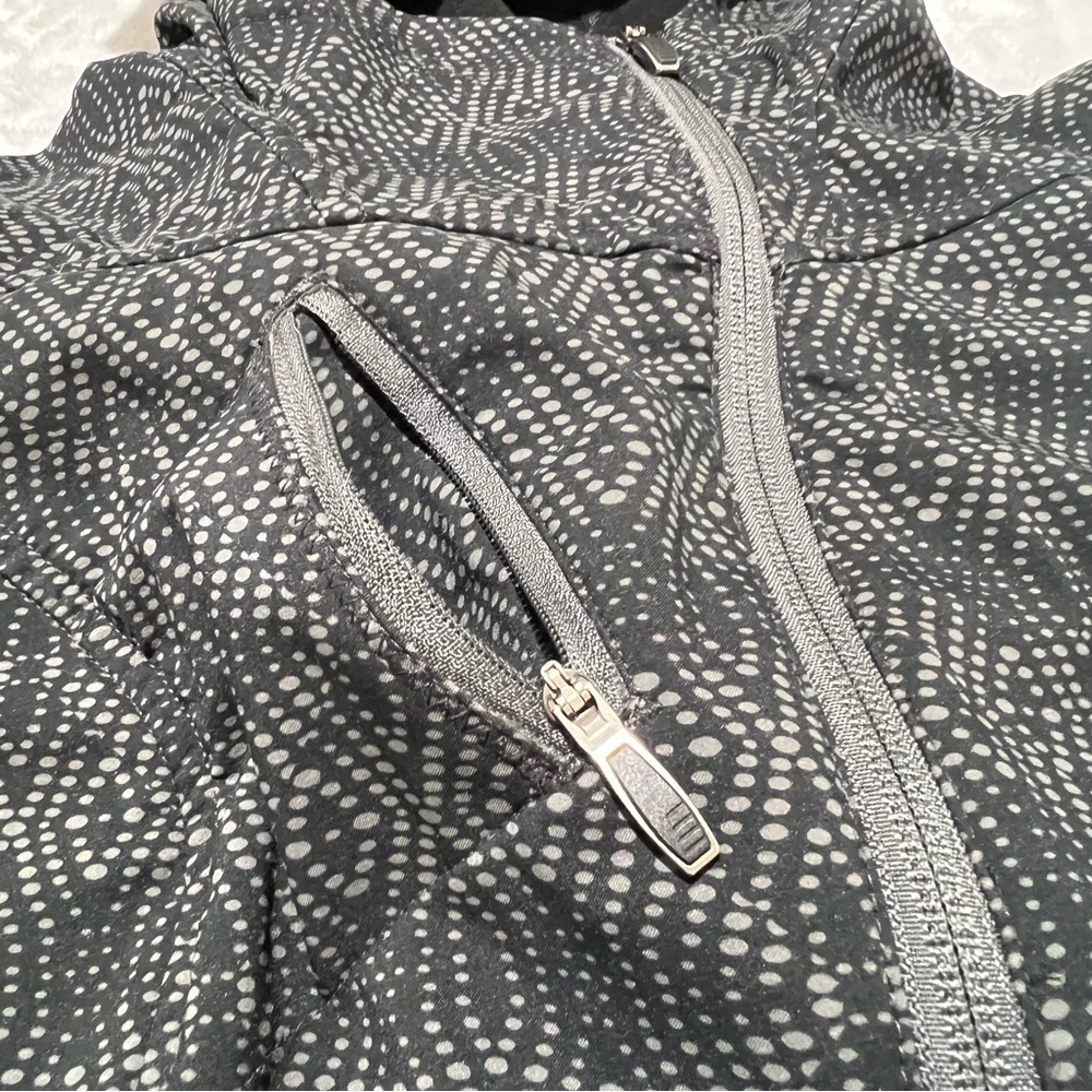 Columbia Jacket Asymmetrical Zip Omni-Shield Softshell Hooded Black Gray Medium - Picture 10 of 17